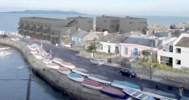 Afloat.ie adds the above 3-D visualisation of the proposed development at Bulloch Harbour, Dalkey was commissioned by the campaign group, Bulloch Harbour Preservation Association. The BHPA commissioned graphic artist, Dan O'Neill, with the support of an architect, to translate the developer's plans which are currently under planning application.