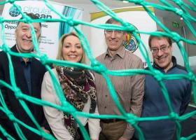 At the Circular Ocean Workshop at Vertigo, Cork County Hall were (left to right): Sean O&#039;Sullivan, South Cork Local Enterprise Office, Michelle Green, Macroom-E, Laurent Bontoux, EU Policy Lab and Martin Charter, Centre for Sustainable Design, UK