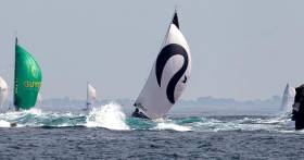The Figaro Solo Race took the fleet close through some rocky and tide-riven parts of the West Brittany coast yesterday