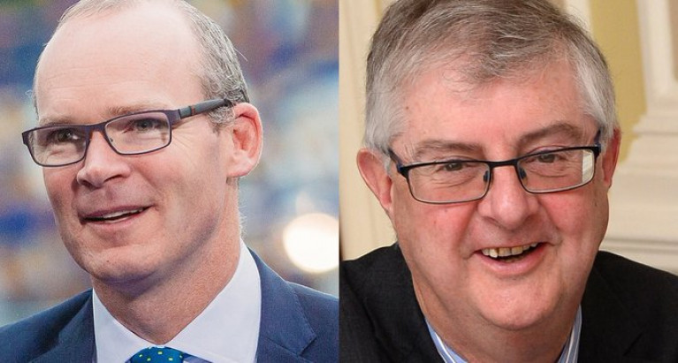 The First Minister of Wales, Mark Drakeford (right) has held a bilateral meeting with Minister for Foreign Affairs, Simon Coveney amid Holyhead port fears. Afloat adds the north Wales port since Brexit has experienced a decline in freight traffic on services linking Dublin provided by two ferry operators which has led Irish Ferries to redeploy months in advance W.B. Yeats on the Dublin-Cherbourg route which recently was added by a new service by Stena Line on the direct Ireland-mainland Europe link.