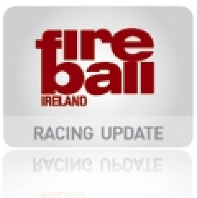 Wet Evening for Dublin Bay Fireball Fleet