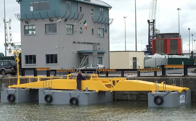 The Sea Power device has been in development for eight years and will soon make the short journey from Foynes in Limerick, where it was built, to the Galway Bay test site