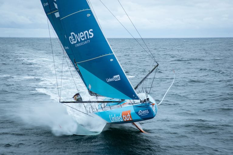 Up and at it – Thomas Ruyant&#039;s LinkedOut is the first IMOCA 60 in Vendee Globe 2020 to break the 500 miles per day barrier as he whittles down the Hugo Boss lead