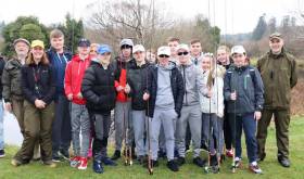 Transition year students from Christian Brothers School (CBS) James Street, Dublin 8, after their recent successful completion of the second annual Angling Adventure fly fishing project