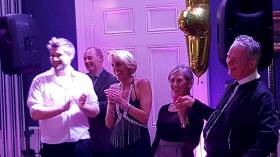 Celebrations at the National Yacht Club where Dun Laoghaire sailors Niall Meagher and Bernie Mulvin were Dance Competition winners