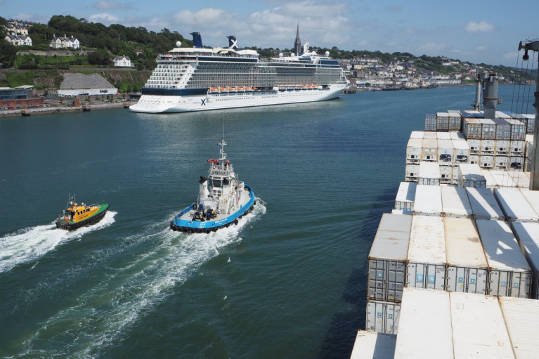 Vessels large and small (off Cobh) where the Port of Cork invites those in Cork Harbour to blast their horns on midday of this Friday 1st May to mark International Worker's Day and the world's 1.6m seafarers bringing essential vital supplies across the seven seas. In addition the event is to recognise communities ashore assisting during the Covid-19 crisis