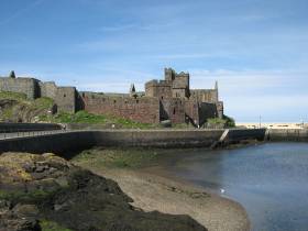 FERRY APPEALING: Peel Castle on St. Patrick&#039;s Isle off the Isle of Man