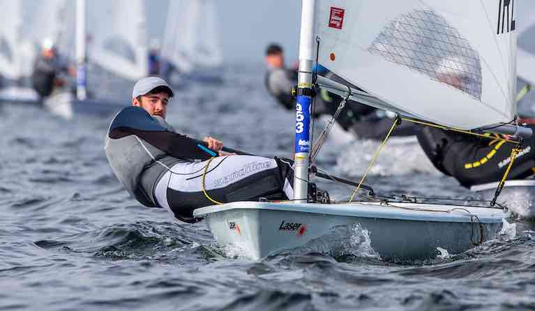 Finn Lynch took a well earned 13th at the Laser Europeans in Gdansk