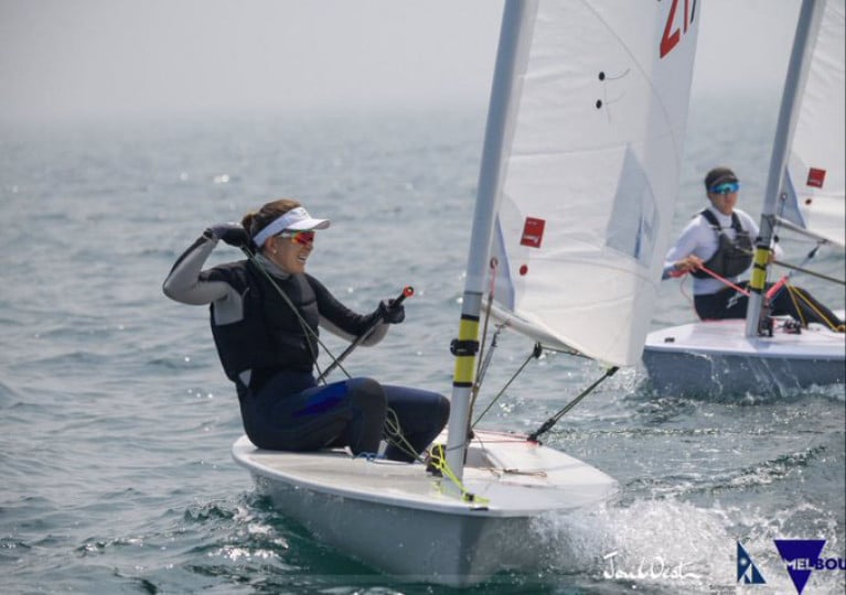 Annalise Murphy competing at the Australian Laser Radial National Championships in Melbourne. Photograph: John West/Sail Melbourne Annalise Murphy competing at the Australian Laser Radial National Championships in Melbourne