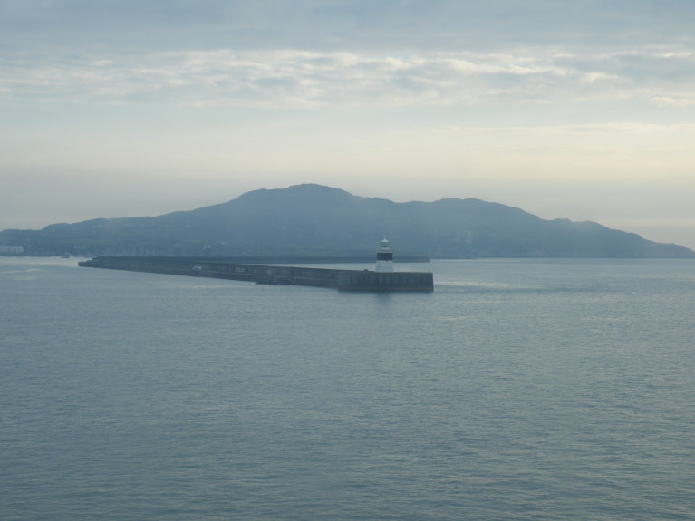 Irish Sea Tunnel: The idea has previously been priced at £15bn and would be twice as long as the English Channel Tunnel. Above Afloat&#039;s photo of the Port of Holyhead breakwater which is approximately 60 (nautical) miles across the Irish Sea to Dublin Port.