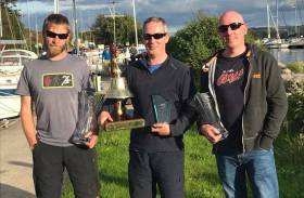 ‘Sonic boom’ sailed by Andrew Deakin, Brian McElligott and Colm McElligott were the overall Gortmore Bell winners