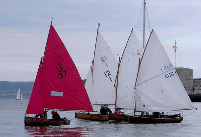 calypso leads in race 3 of the International 12 Footer & Dublin Bay Sailing Club 12 Footer Irish Championship