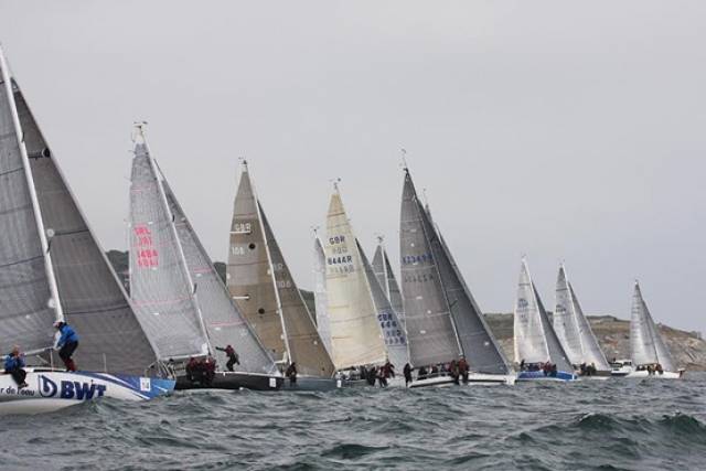 Half Tonners in yesterday's Coastal Race of Falmouth