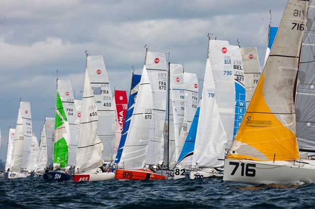 Solo Sailor Tom Dolan from County Meath is in the 84–boat fleet