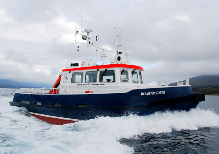 The Ocean Navigator is one of two vessels conducting the DeSIRE Survey from 13-26 July
