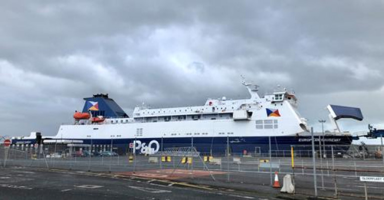 The P&amp;O ferry European Causeway which operates between Larne and Cairnryan - lost power on the way to Northern Ireland on Tuesday afternoon.