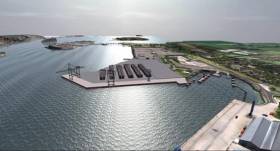 An artist&#039;s impression of the Ringaskiddy port redevelopment