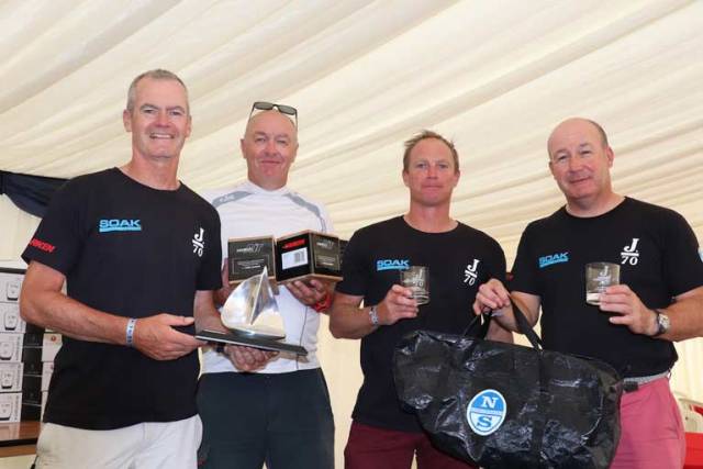 Corinthian Champions - Wicklow sailor Marshall King (left) & Ian Wilson and the Soak Racing crew