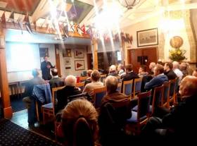 Tom Dolan giving his talk at the Royal Cork last week