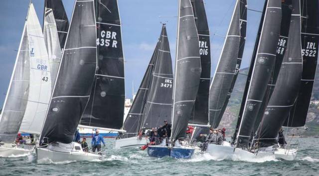15 boats make up Division two where Half Tonners (pictured above) are sure to make their presence felt. Photo: Afloat.ie