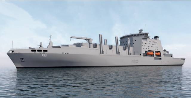 On the Irish Sea the UK shipyard on Merseyside, Cammell Laird has been shortlisted as part of a syndicate of British firms to compete against international bids to secure a contract to build three Fleet Solid Support (FSS) ships for the country's Ministry of Defence. 