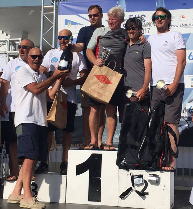 Peter and Rob O'Leary (right) were second overall in the Star class Eastern Hemisphere Championships in Viareggio