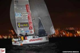 Dolan and his sparring partner Pierre Chedeville, still on port tack over towards Africa, are on 11 and 10 knots respectively