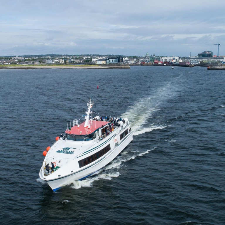 Tourism Ireland promotes Galway region to the Nordic market and among travel operators attending an event in Denmark was Aran Island Ferries whose newbuild fastcraft Saoire Na Farraige AFLOAT adds, is seen on its maiden crossing last year from the Port of Galway to Inishmore in addition to cruises off the Cliffs of Moher. The 400 passenger vessel, is Ireland&#039;s largest domestic ferry on a route that is also the longest distance taking 90 minutes. 