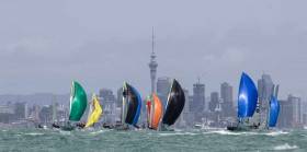 49ers racing at the Oceania Championships in Auckland