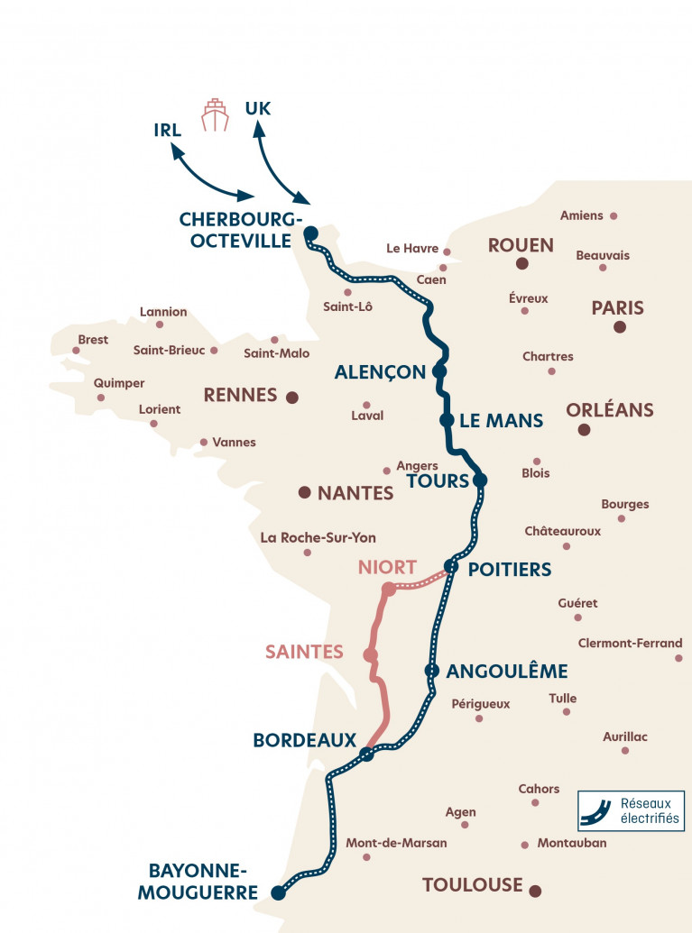 Brittany Ferries Gives Green Light to Port of Cherbourg-Bayonne, South-West France Rail-Freight Link