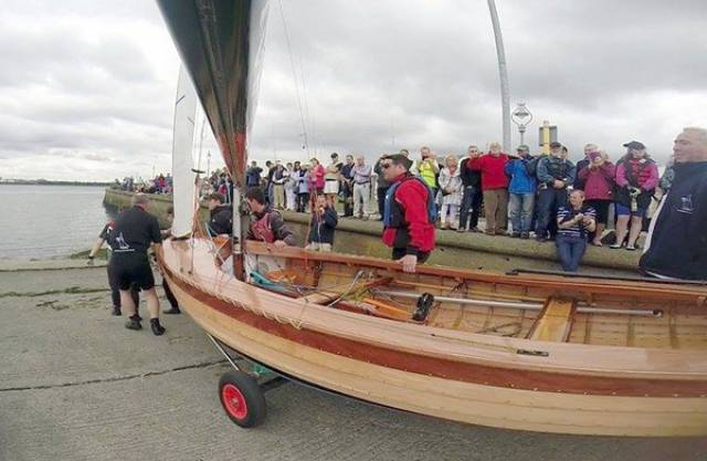 IDRA 14 Number 166 is launched – 'Wicked Sadie' on her maiden sail at Clontarf Yacht & Boat Club