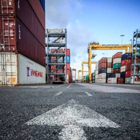 Dublin Port: The new charges and restrictions will apply from June 1st to one of three container terminals. Above AFLOAT adds is the terminal operated by the Doyle Shipping Group (DSG) which is located in Alexandra Basin (East).