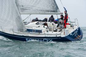 Howth&#039;s Equinox (Ross McDonald) at today&#039;s first race of the ICRA Nationals. Scroll down for photo gallery.