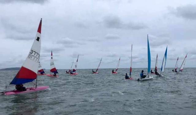 Topper racing in perfect but cold conditions at Ballyholme