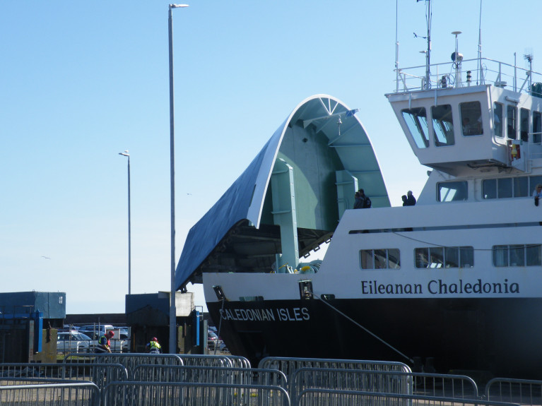 Cancellation Chaos after Firth of Clyde Ferry Crashes At Ardrossan Harbour Wall Breaks Engine