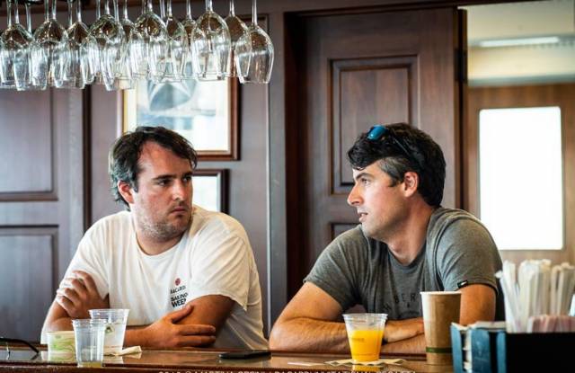 Robert (left) and Nicholas O'Leary at the Coral Reef Yacht Club, hosts of this week's Bacardi Cup in Miami