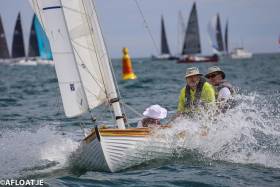 Gaff-Rigged Colleens Racing as a Class on Dublin Bay