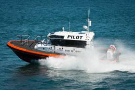 New pilot boat for the Port of Holyhead, the St. Columba will be used to transfer pilots and crew to ships (not ferries) but visiting cruiseships arriving and departing