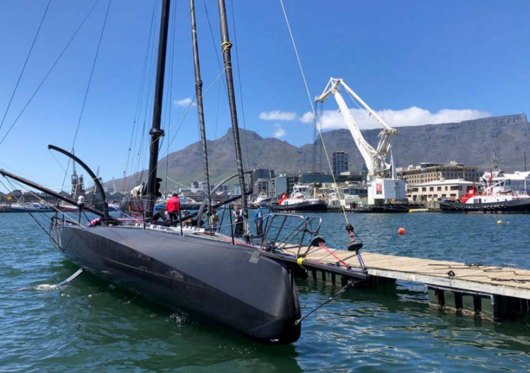 Hugo Boss dockside in the Port of Cape Town on Friday 4 December