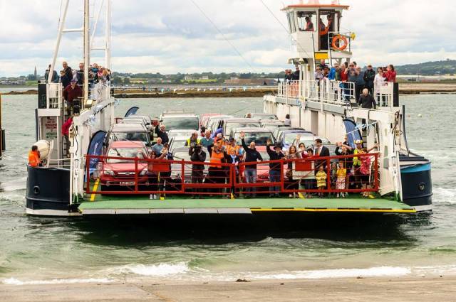 File photo of Frazer Aisling Gabrielle which launched the first ever car ferry route on Carlingford Lough almost two years ago in July, 2017.  The service linking counties Louth and Down this year experienced a busy period over the Easter bank holiday weekend. 
