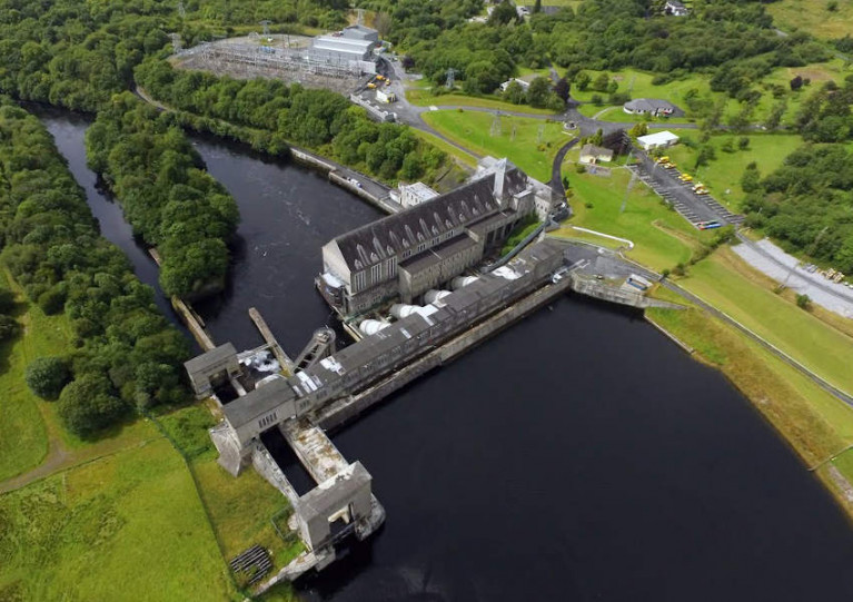 Ardnacrusha power plant on the River Shannon
