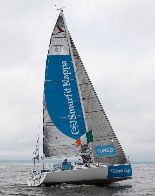 Tom Dolan’s Figaro 2 Smurfit Kappa is currently among the front-runners in Stage 3 of the Figaro Solo