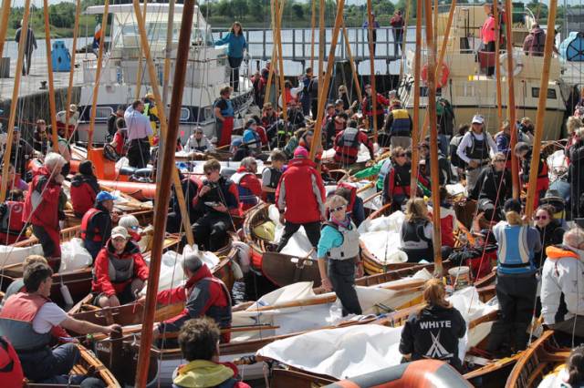The SOD's long distance race on the River Shannon is reputed to be the longest inland dinghy sailing race in the world and this year attracted a record fleet for a special celebration