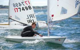 Royal Cork&#039;s Johnny Durcan was the Laser Radial division winner at the National Yacht Club today. See Photo Gallery below.