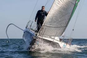 Tom Dolan had intended to sail his Figaro 3 Smurfit Kappa from Brittany to Dublin Bay for a two-week charity stint