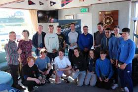 Winners at the CH Marine Ulster Laser Championships at Ballyholme Yacht Club