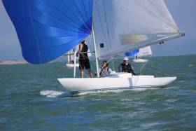 Dragon crew Jaguar skippered by Martin Byrne are in action off Dun Laoghaire this weekend