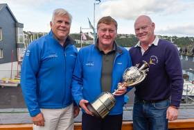 Adam Winkelmann, Martin Byrne and Donal Small were winners of the Irish Dragon Championships in Kinsale. Scroll down for prizegiving gallery