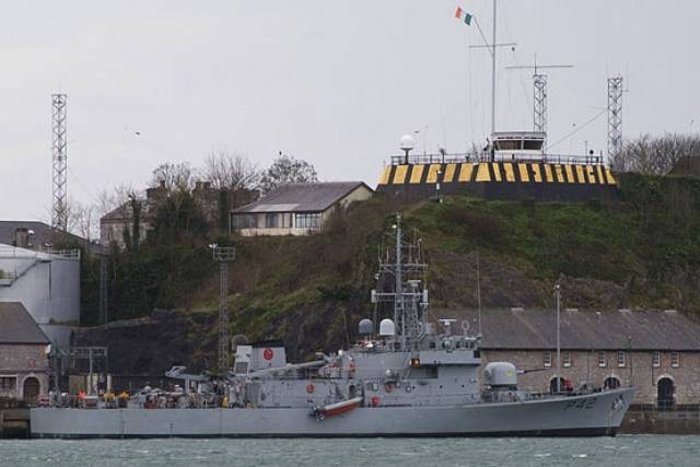 Irish Naval Service vessel LÉ Ciara pictured at Haulbowline in Cork Harbour