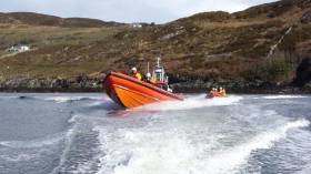 Clifden RNLI volunteers take their Skerries colleagues out on the water